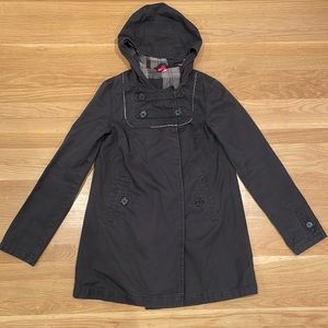 H&M grey 60s inspired cotton coat